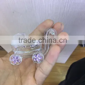 Wholesale Exquisite Clear Shining Faceted Crystal Stroller for Baby Gifts thumbnail-1