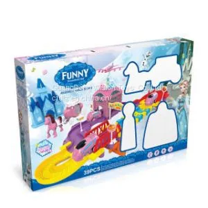 39PCS Christmas Gift Plastic Electric Toy Train Set With Light and Music (10289931) thumbnail-1