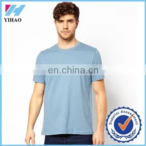 Trade Assurance Yihao Men's Cotton t Shirts Custom Men Wholesale Sports Running Fitness Oversize T-shirt thumbnail-1