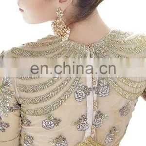 2017 Wedding Engagement Wear Anarkali Net Gown ( Heavy Embroidery Work Semi-Stitched Dress Material ) thumbnail-6
