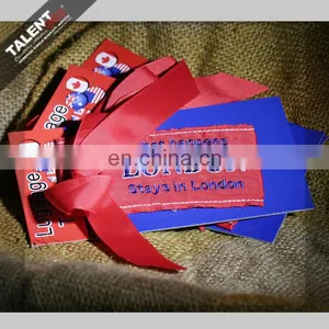 Custom Private Design Embroidery Name Luggage Tag Label String thumbnail-5