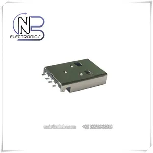 Short Solder A Type USB 2.0 Male Connector With Housing thumbnail-3