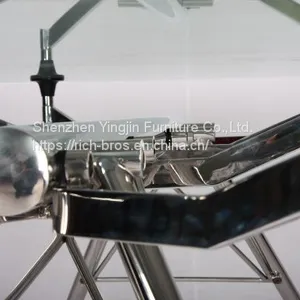 Office/dinning Table Glass Top Plus Metal Base Desk thumbnail-4