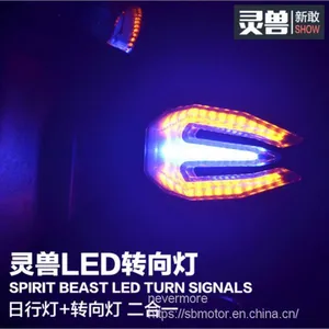 Spirit Beast Motorcycle Modified Turning Signals Light Super Bright Waterproof Double Color 2pcs/lot FR107 L5 thumbnail-1