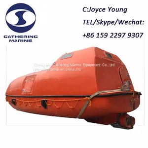 High Speed 6 Knots Marine Free Fall FRP Lifeboat thumbnail-1