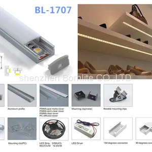 High Quality Recessed Aluminium Led Strip Mounting Profiles thumbnail-1