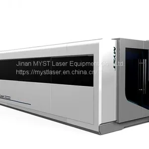 Full Cover Fiber Laser Metal Cutting Machine With Exchange Table MTF3015G thumbnail-1