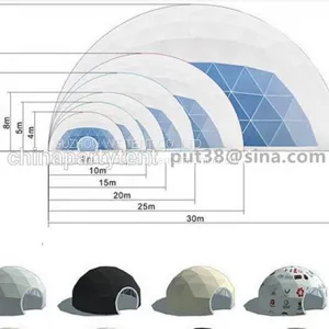 Customized 3-55m Diameter Outdoor Geodesic Dome Tent Used for Exhibition,festival,wedding,party,event thumbnail-1