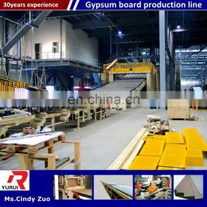 Normal Automatic Paper Faced Gypsum Board Machine Yurui Supplier/paper-surface Plasterboard Production Lineproduction Line thumbnail-5