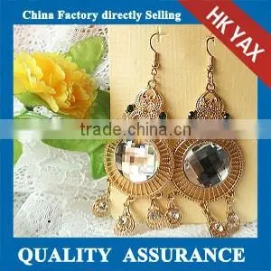 W1031 Crystal Rhinestone Big Round Earrings,big Round Earrings Dangle,crystal Big Round Earrings thumbnail-1
