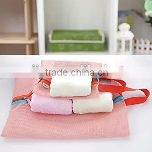 4PCS/Set Multi-Functional Portable Travel Luggage Suitcase Clothes Underwear Packing Cubes Organizer Mesh Storage Makeup Bag Pou thumbnail-3