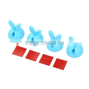 Hottest Design Cable Winder Rabbit Shape Silicone Solid Wire Clips thumbnail-4