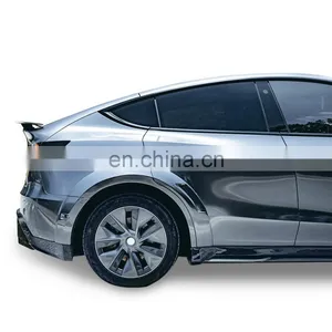 For Model Y Spoiler Carbon Fiber Rear Trunk Spoiler for Tesla Model Y no Need Drill Hole thumbnail-5