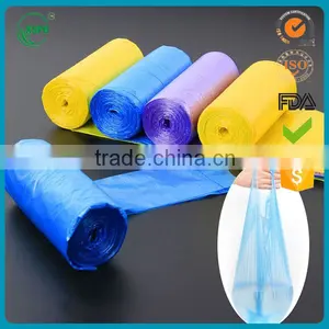 Thick Hdpe Plastic Recycled Garbage Bags/Bag Roll With Handle thumbnail-1