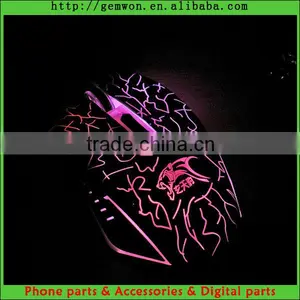 for PC Laptop Optical Wired 6d Changeable Dpi Gaming Handshoe Mouse Colorful Laser Design thumbnail-1