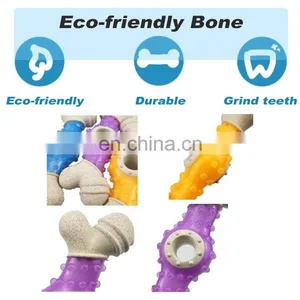 Amazon Hot Selling Eco-friendly Material Dog Grind and Cleaning Teeth Toy Non-toxic and Durable New Fashion Dog Toy thumbnail-2
