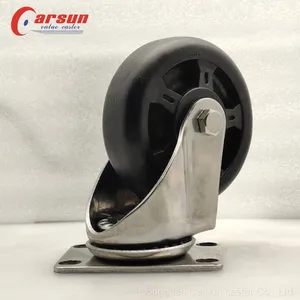 4 Inch Stainless Steel SS304 Castors Active High Temperature Thermo 250℃ Caster Wheels thumbnail-2