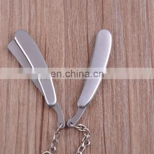 Full Stainless Steel Mini Pocket Knife Folding Blade Knife With Key Ring thumbnail-3