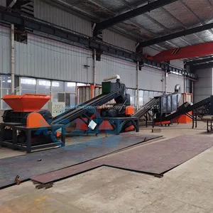 Automatic Waste Shredder Hot Selling Plastic Shredder Double Shaft Shredder for Scrap Metal Wood Plastic Rubber thumbnail-2