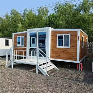 Portable Prefabricated Full Bathroom Tiny Expandable Container House 20 ft 20ft Blue 30ft 3 Bedroom With Porch India Australia thumbnail-4