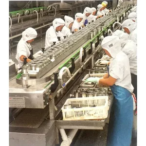Full Automatic Canned Fish Processing Line Production Line Canned Herring Trout Tilapia Yellow Croaker Fish Production Line thumbnail-6
