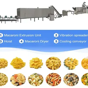 Full Automatic Industrial 100kg Per Hour Pasta Spaghetti Macaroni Production Line thumbnail-3