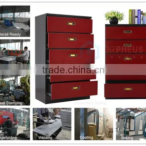 Wholesale Antique Style Furniture Steel Drawer Cabinet Godrej 5 Drawer Steel Filing Cabinet thumbnail-4