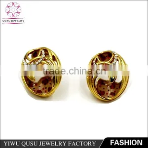 Newest Design Alloy Fashion Jewelry Silver Necklace & Earrings Jewelry Set thumbnail-2