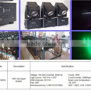 MINI DJ 10W LED MOVING HEAD Perfect for American Party Night Club for Entertainment thumbnail-3