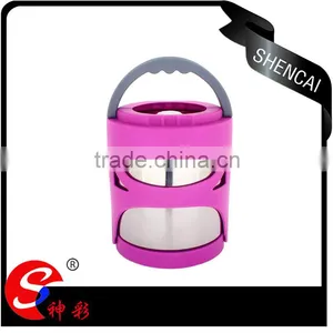 Stainless Steel Colored Tiffin Lunch Box/ 2 Compartment Insulated Box/ Bento Box thumbnail-3