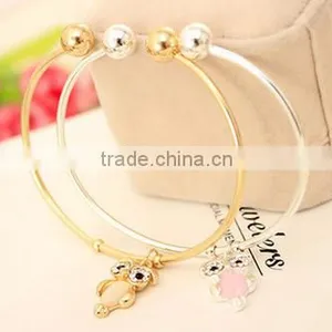 Personalized Owl Pendant Bracelet.wish Bracelet thumbnail-3