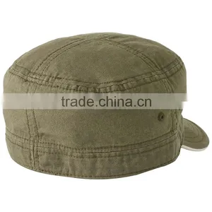 High Quality Factory Direct Cusotm Blank Flat Top Military Cap thumbnail-2