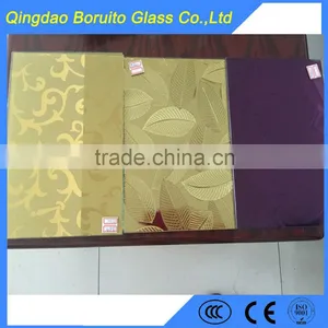 Flourish Pattern Yellow Color Mirror Glass With Free Samples thumbnail-6