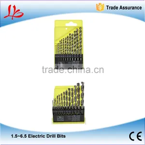 13 in 1 Different Sizes 1.5~6.5 High Speed Steel Electric Drill Bits Kit thumbnail-1