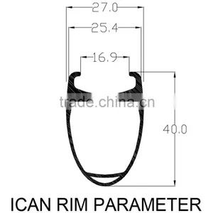 CN/Sapim Spokes Clincher Wheelset 40mm Newest Carbon Road Bike Parts W40C thumbnail-6
