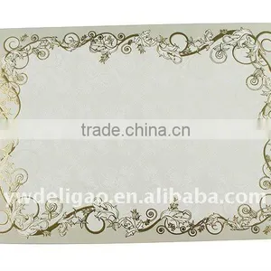 Office Stationery Heart Paperboard for Arabia Honor Certificate, Embossed Fashional Print and Hot Stamping thumbnail-1
