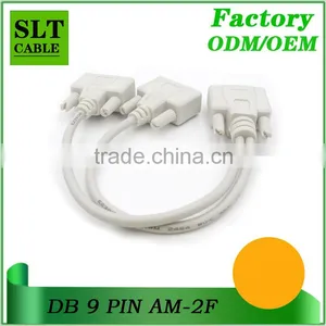 SLT DB 9 Pin Serial Cable 1 Male to 2 Female RS232 Cable thumbnail-4