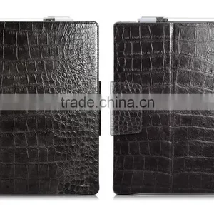 Icarer Luxury Crocodile Grain Genuine Leather Flip Case for Surface Pro 4 Ultra Thin Holder Leather Case for Surface Pro 4 thumbnail-5
