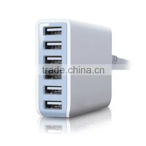 Bank Transfer Available 6.5A 6 Port Cheap Wall USB Charger for IPhone 5/6 thumbnail-1