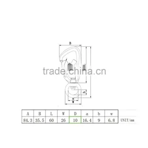 Wholesale High Quality Capacity Breaking Strength Swivel Aluminum Hook Quality Choice thumbnail-2