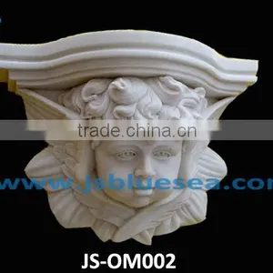 White Marble Wall Basin With Statue thumbnail-1