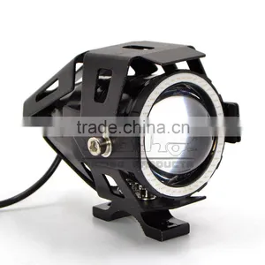 Waterproof Ultra Bright 12V 10W U7 Angel and Devl Eye LED Front Motorcycle Light Lamp Lighting thumbnail-2