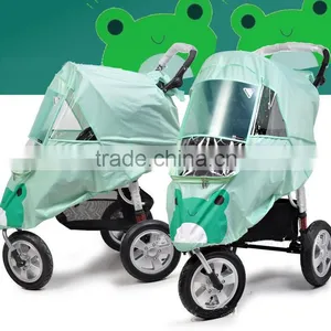 Polyester Fabric Pram Rain Cover Wholesale thumbnail-3