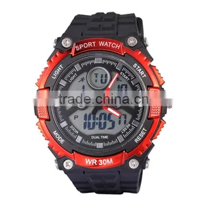 2016 Men's Quartz Digital Watch Men Sports Watches Relogio Masculino S Shock Relojes LED Military Waterproof Wristwatches thumbnail-4