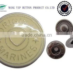 15mm Custom Make Heart Metal Snap Button for Garment thumbnail-1