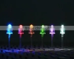 F5 Straw Hat LED Diodes Utra Bright 4.8mm Short Lead Red Green Blue Yellow Orange Pink Purple White Warm White thumbnail-4