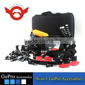 Family Kit 36 in 1 Accessories for Gopro Go Pro Accessories Set Outdoor Equipment for Surfing Selfie Car Mount Tripod thumbnail-2