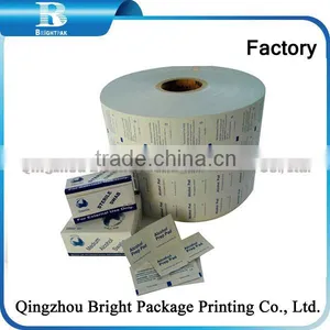 2015 Factory Price! Aluminum Foil Wrapping Paper for Medical Sterile Disinfectant Alcohol Non-woven Pad, Metallized Foil Paper thumbnail-5