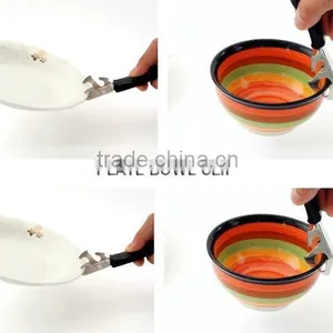 Stainless Steel Dishes Clip Plate Clip Bowl Tongs thumbnail-6