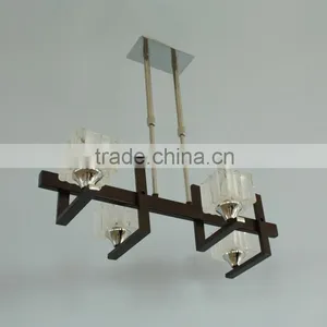 2016 Square Glass Hanging Chrome Chandelier thumbnail-2